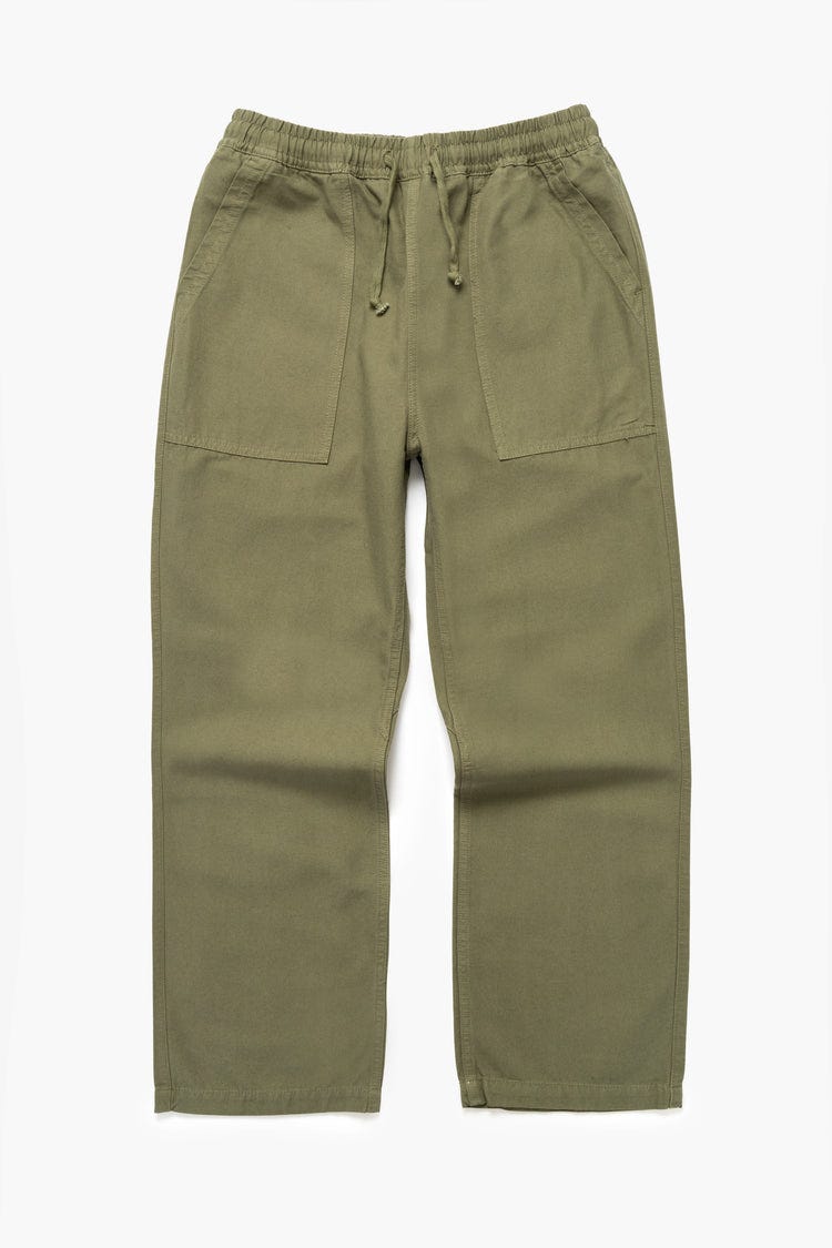 Pantalones de chef clásicos - Verde oliva