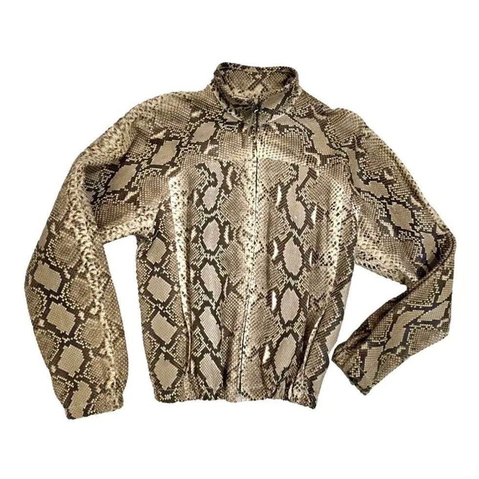 Python Leather Jacket
