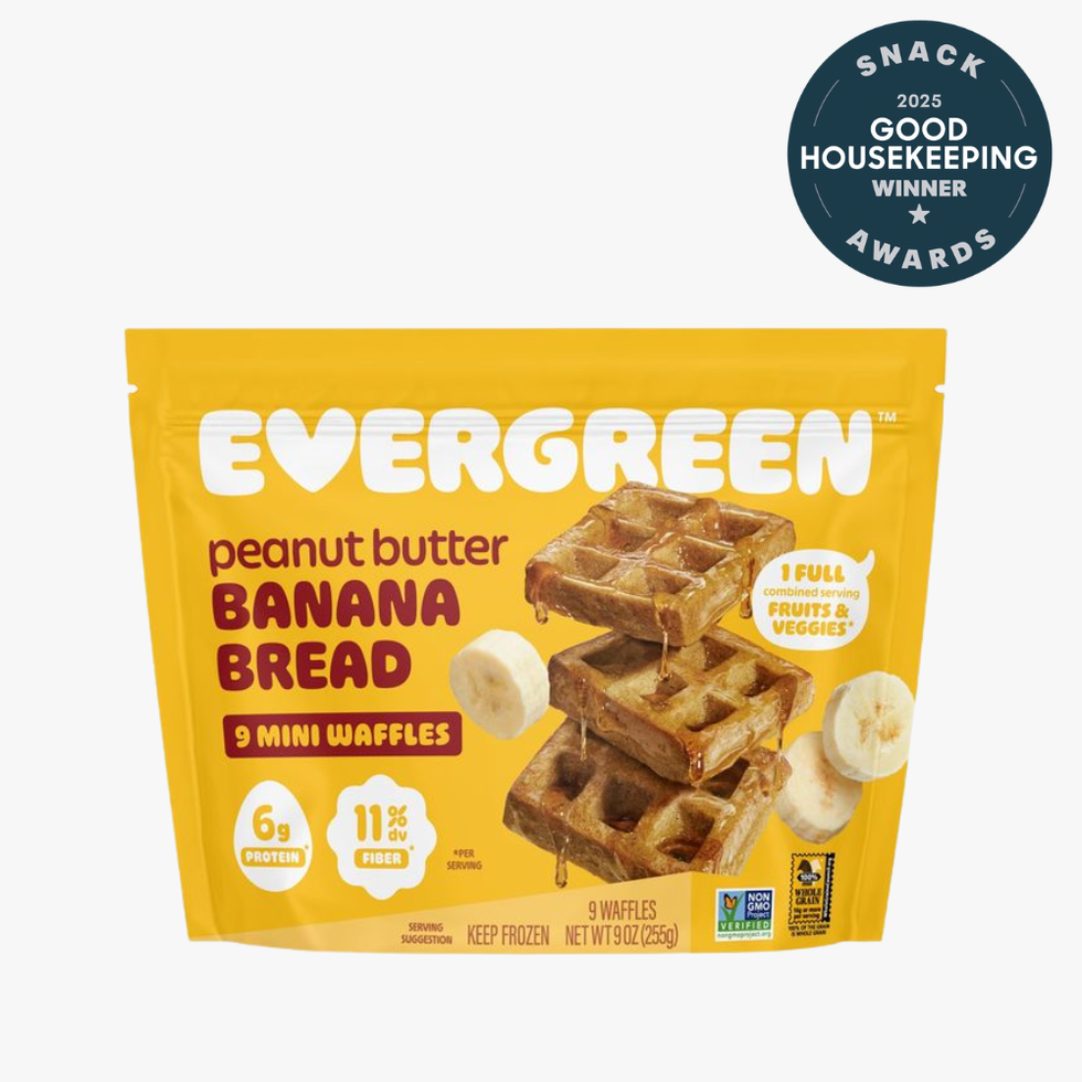 Peanut Butter Banana Bread Mini Waffles