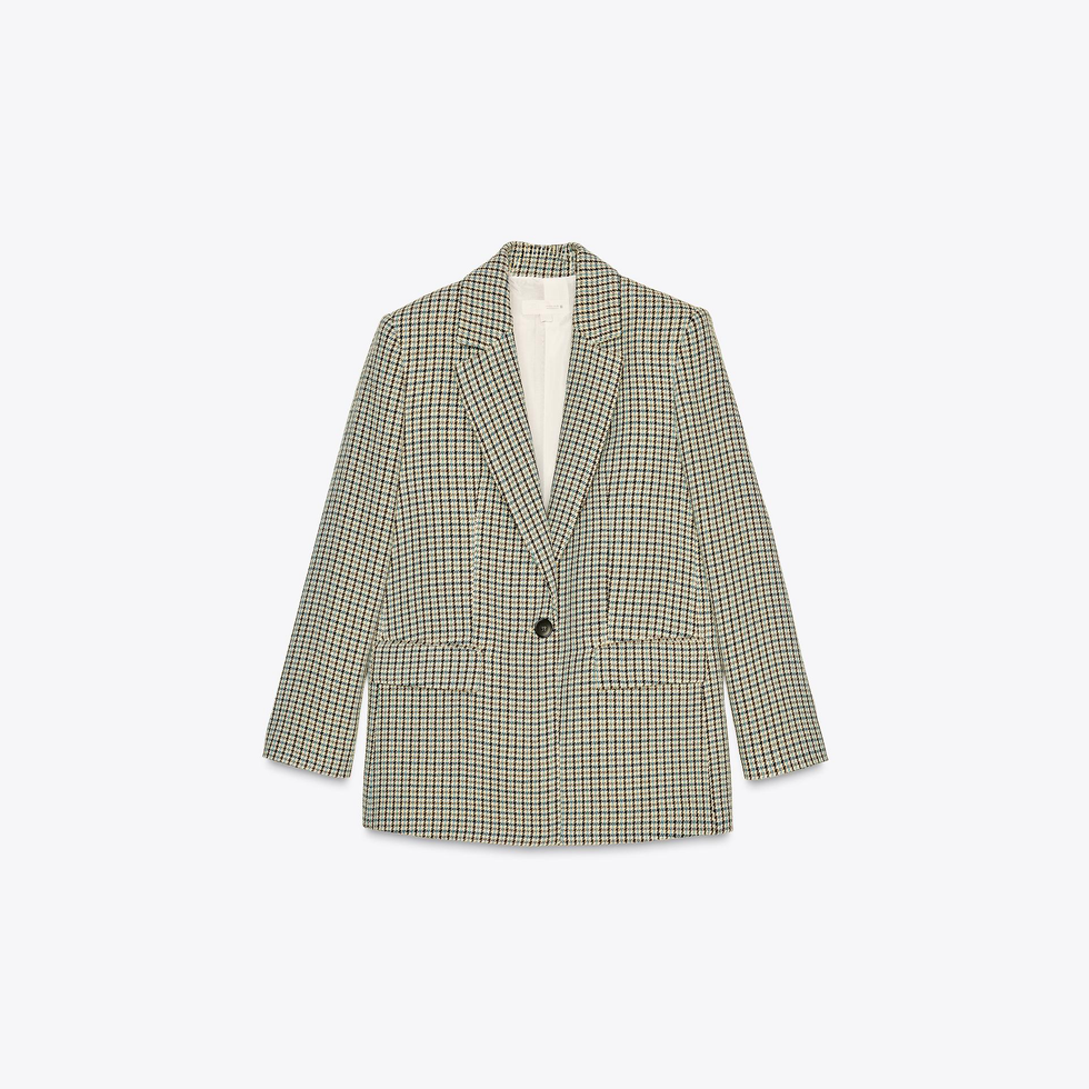 Rechte pied-de-poule blazer