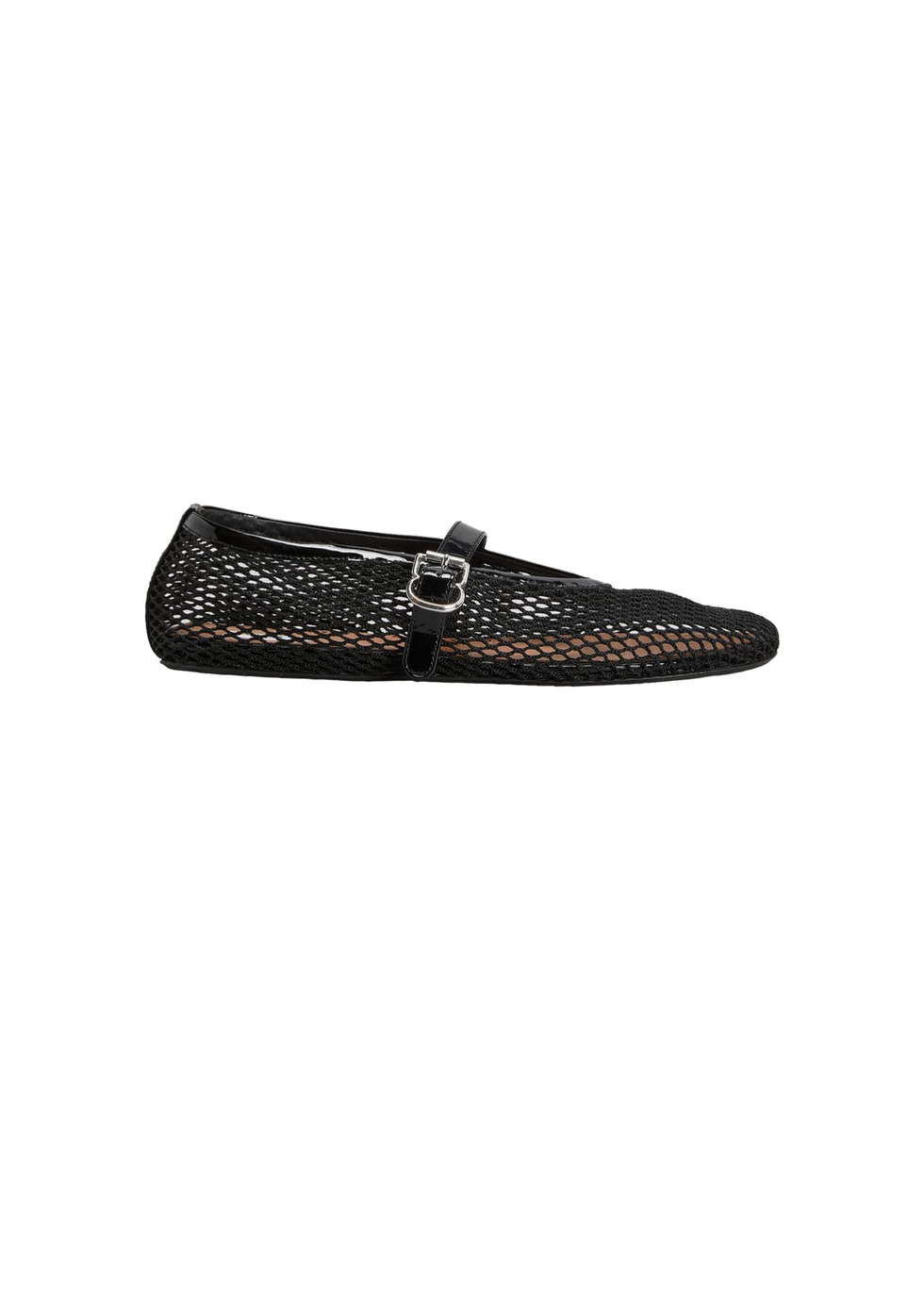 Mesh Mary Jane Ballerina Flats