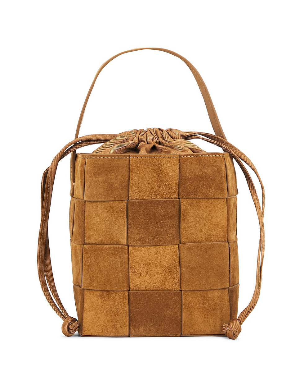 Laith Wide Woven Top Handle Bag 