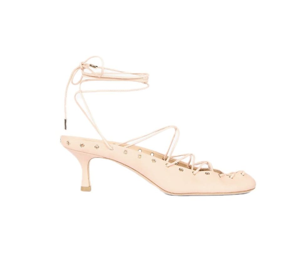 Ghilies Lace-Up Ankle-Wrap Mules