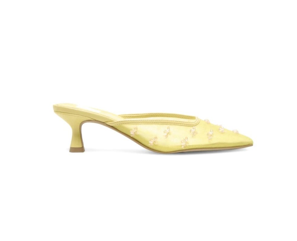 Clara Heels Lemon Mesh