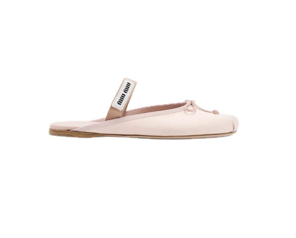 Satin Mary Jane Ballerina Mules