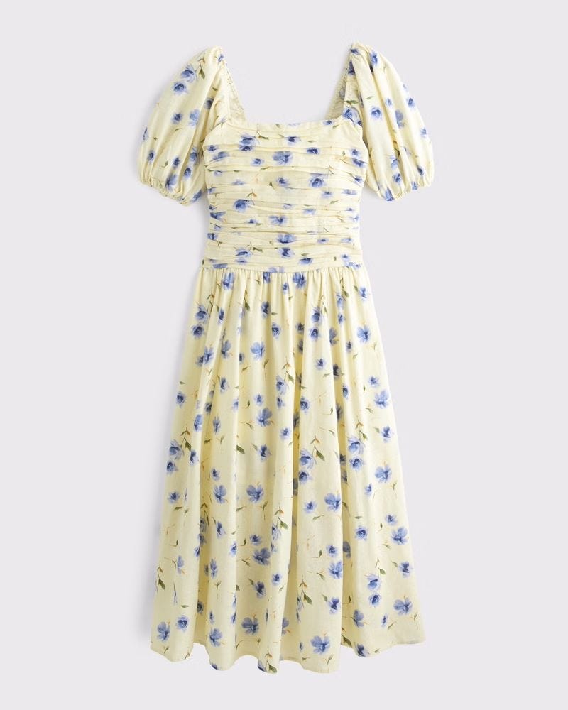 The Yellow Floral One... Emerson Drop-Waist Maxi Dress
