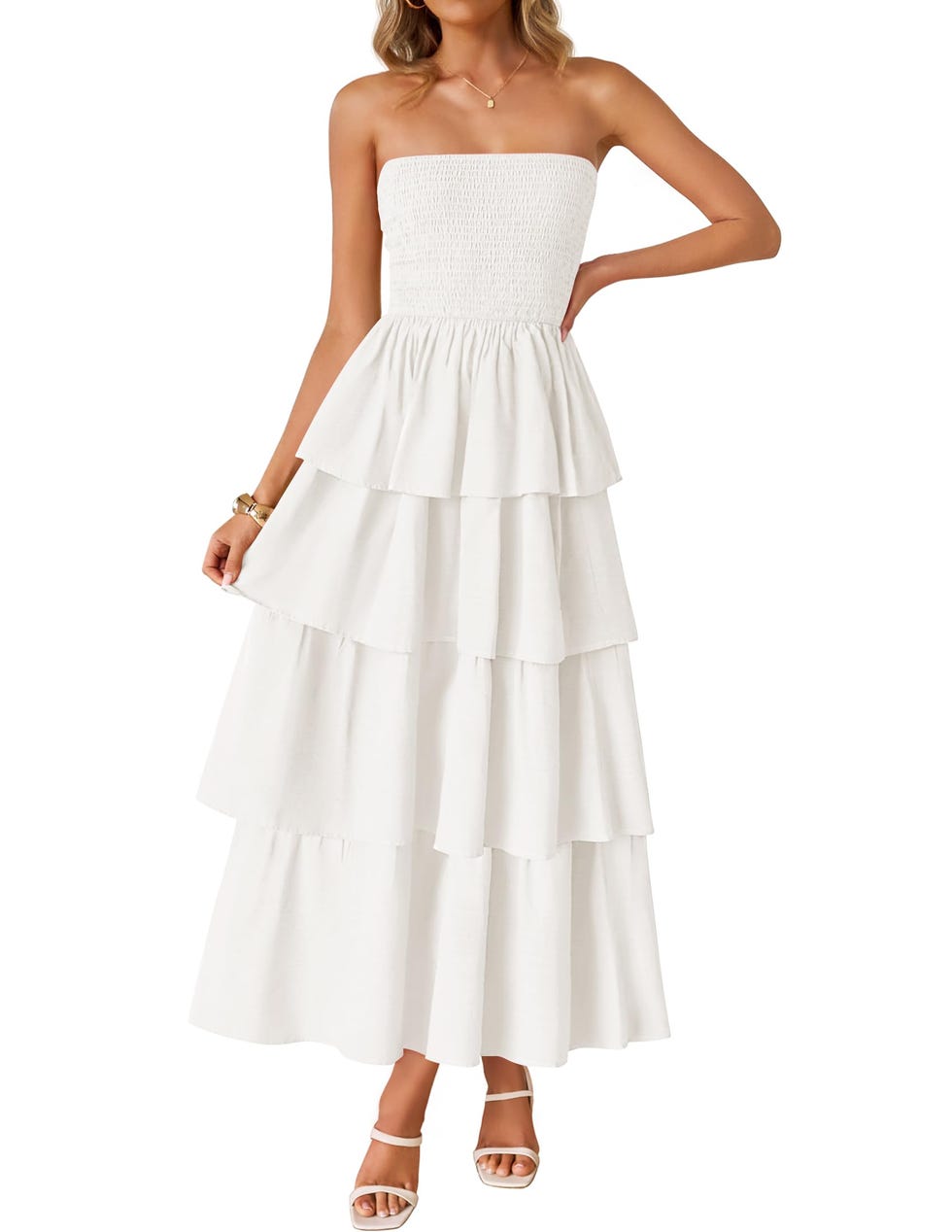 ZESICA Women’s 2025 Summe Boho Spaghetti Stap Squae Neck