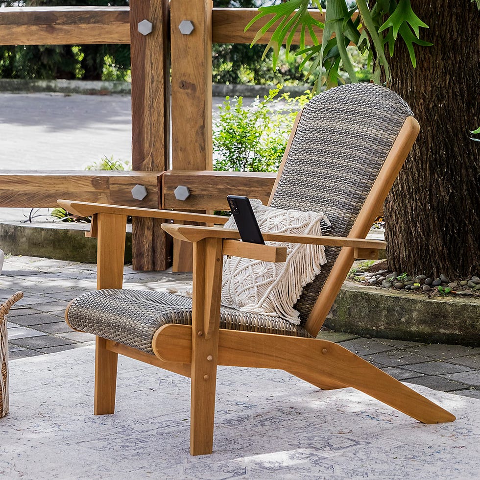 Padded Outdoor Adirondack Chair