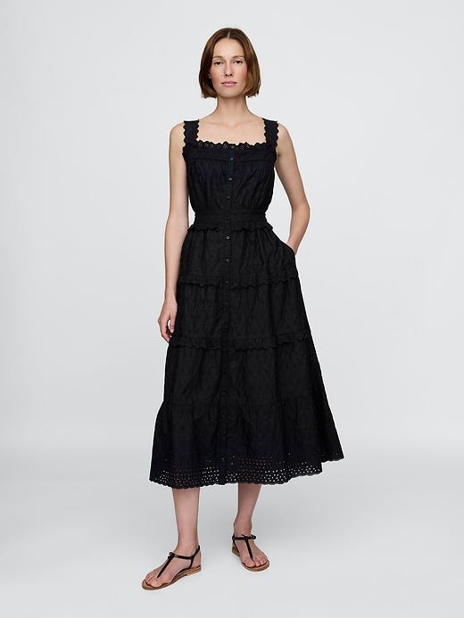 Eyelet Maxi Dress