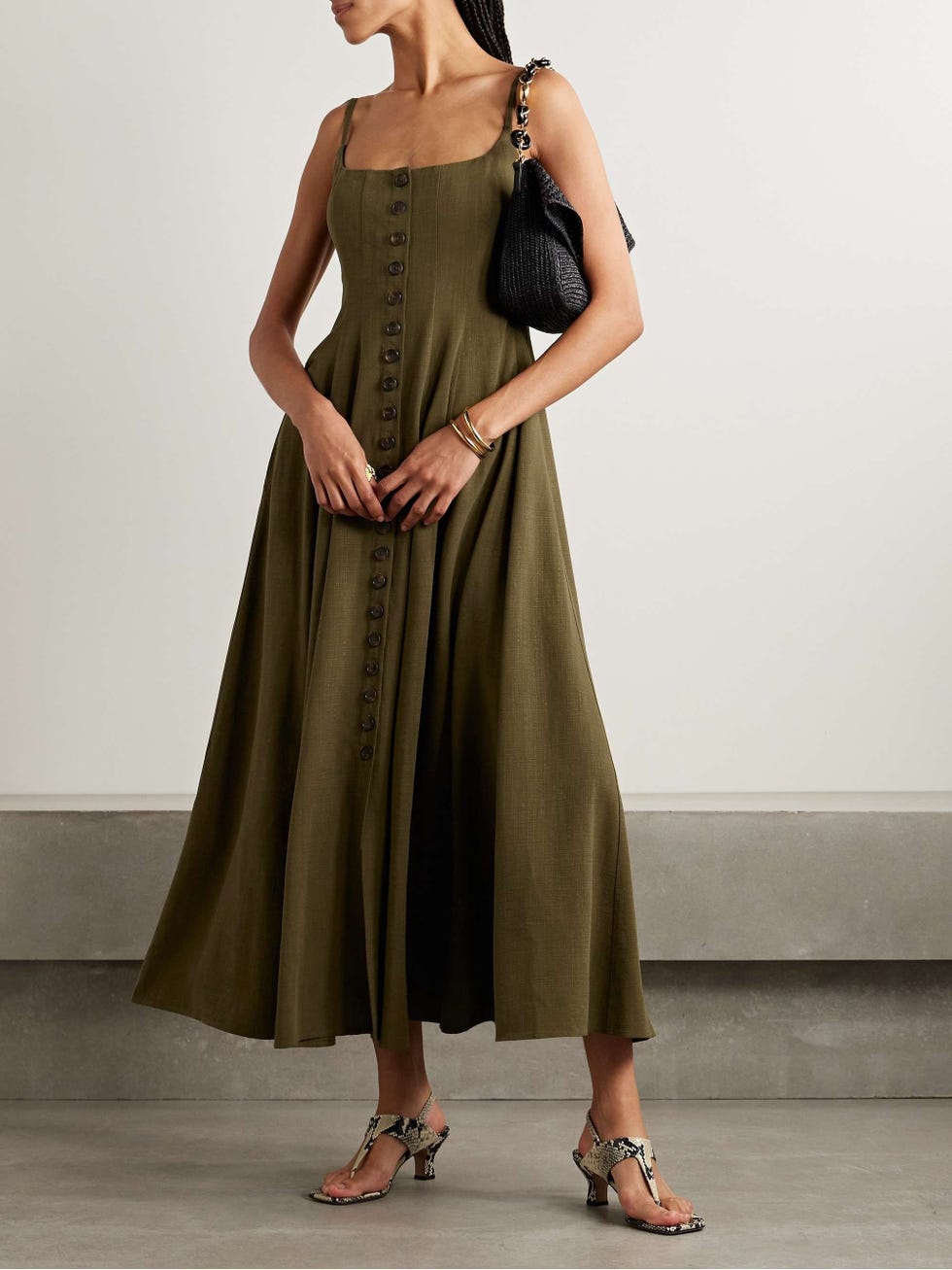 Vestido Midi Alba Tecido