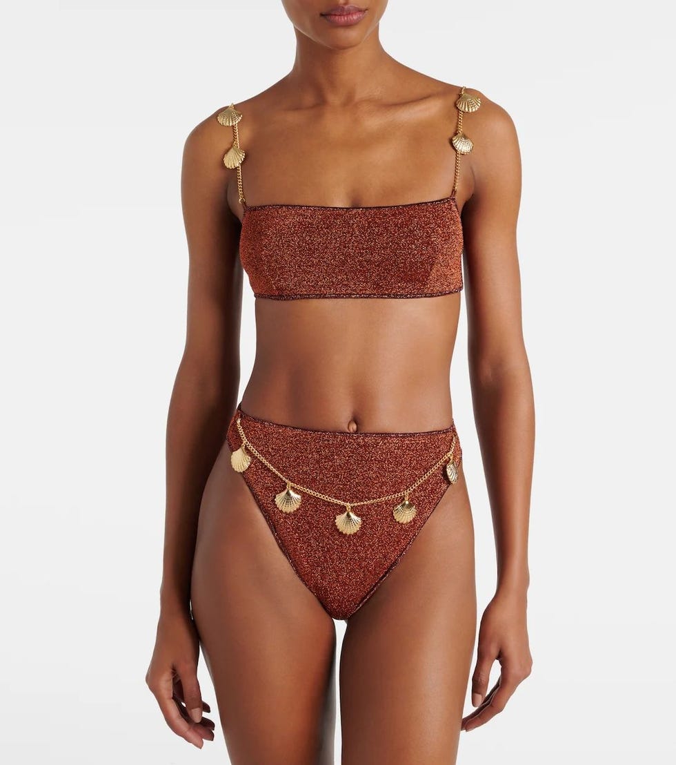 Bikini Lumière con adornos de conchas