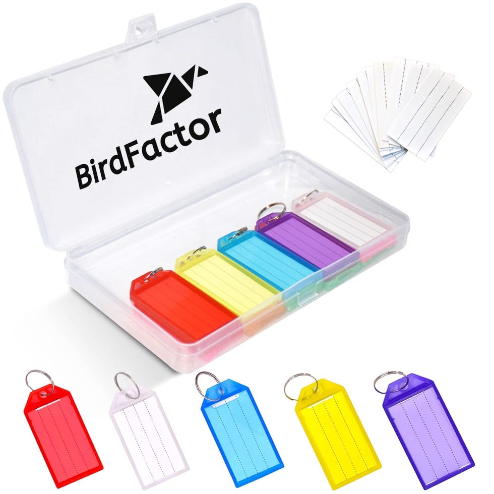 25 Pack Heavy Duty Key Tags with Labels