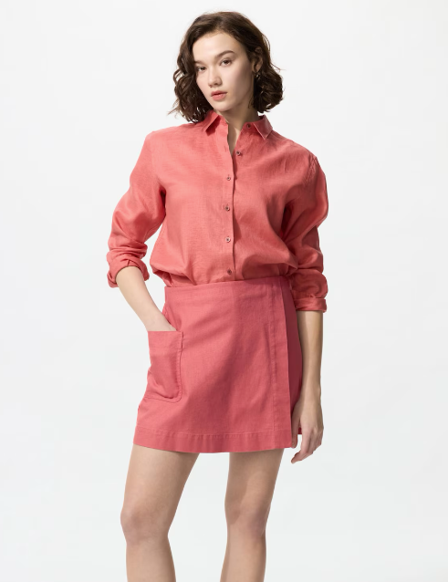 Linen Blend Skort