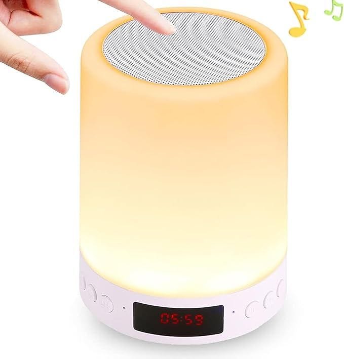 Youool Lámpara de mesa con altavoz