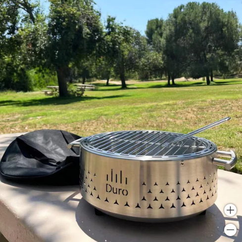 Duro 304 Stainless Steel Charcoal Tabletop Grill