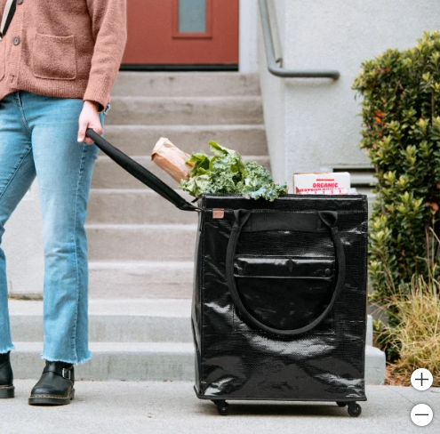 CleverMade Foldable Tote Bag on Wheels