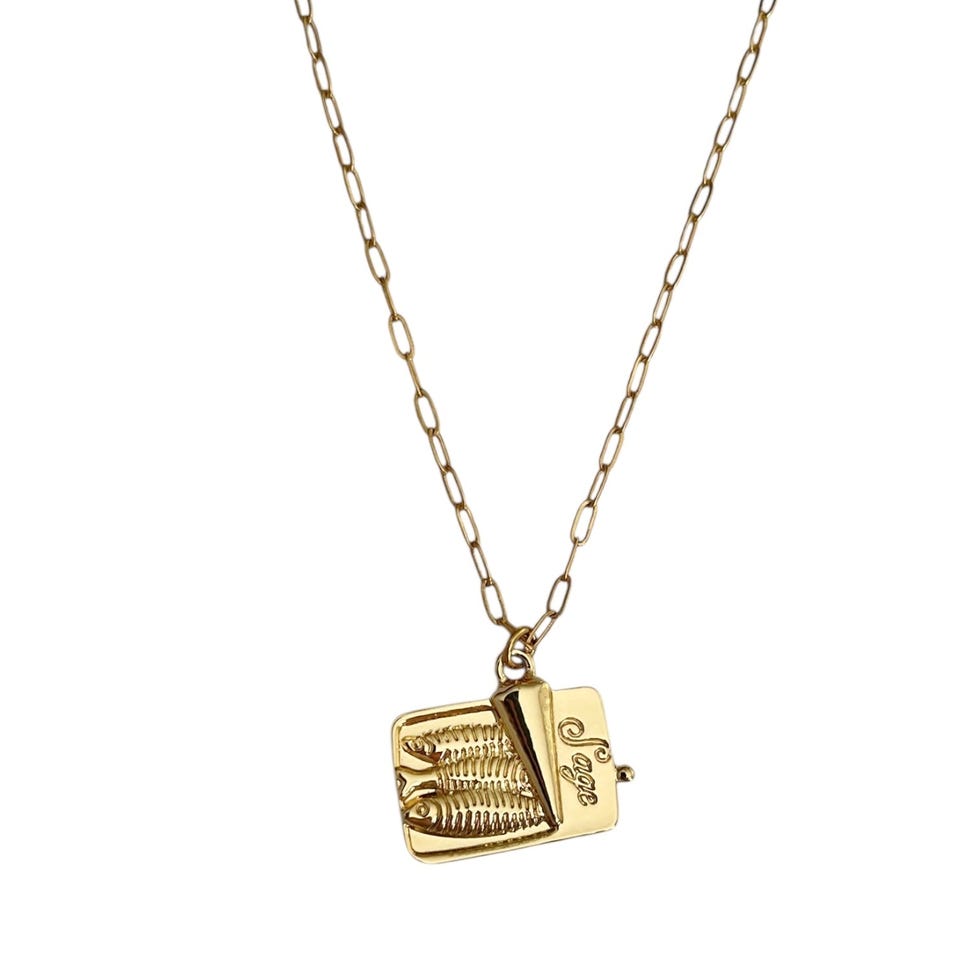 Gilded Sardine Necklace