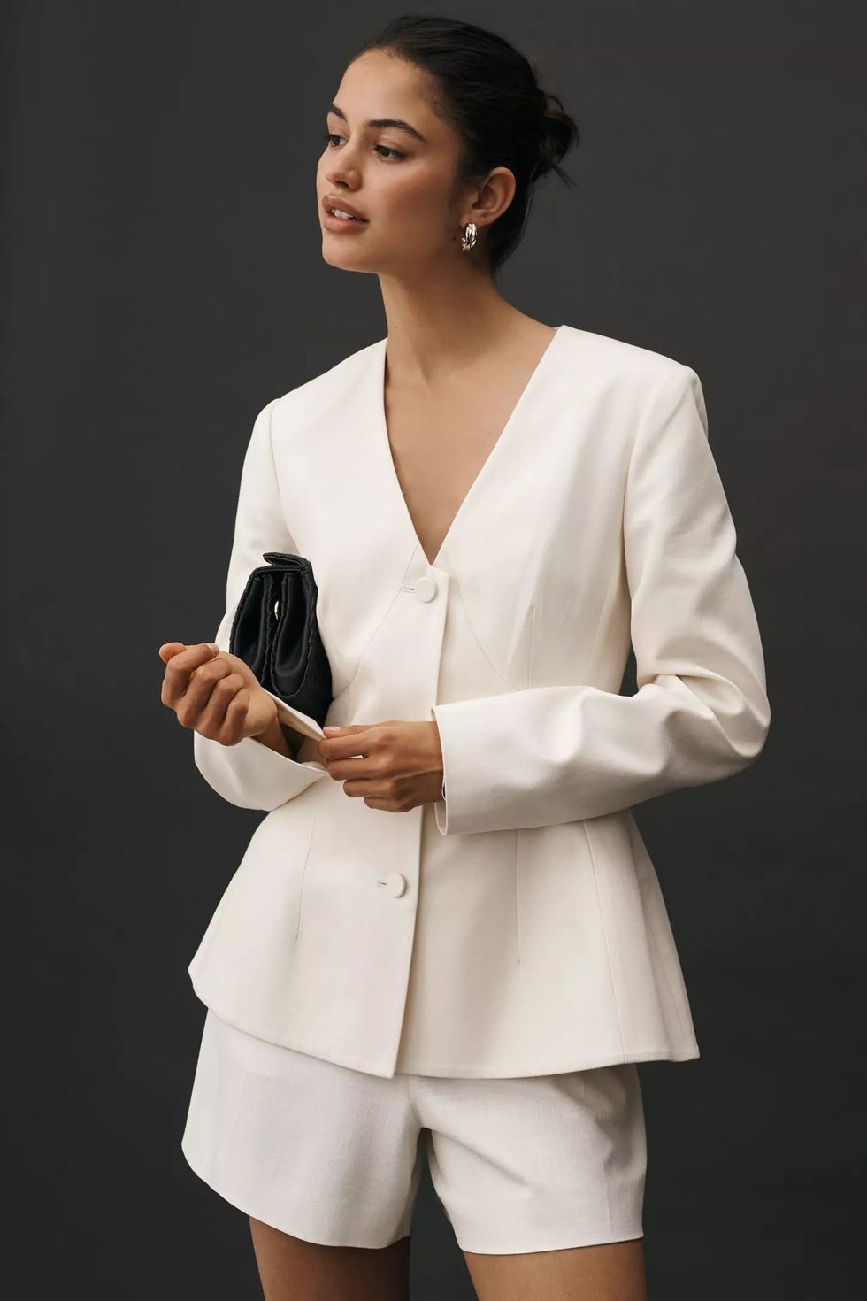 Mare Mare Plunge Peplum Blazer