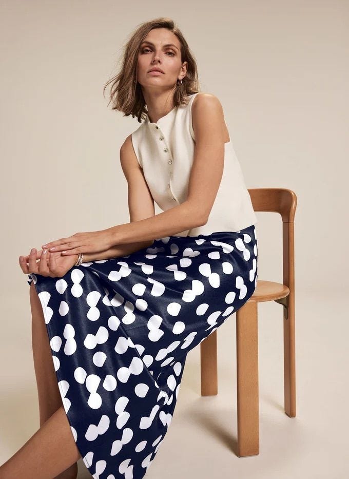 Grey Satin Maxi Slip Skirt