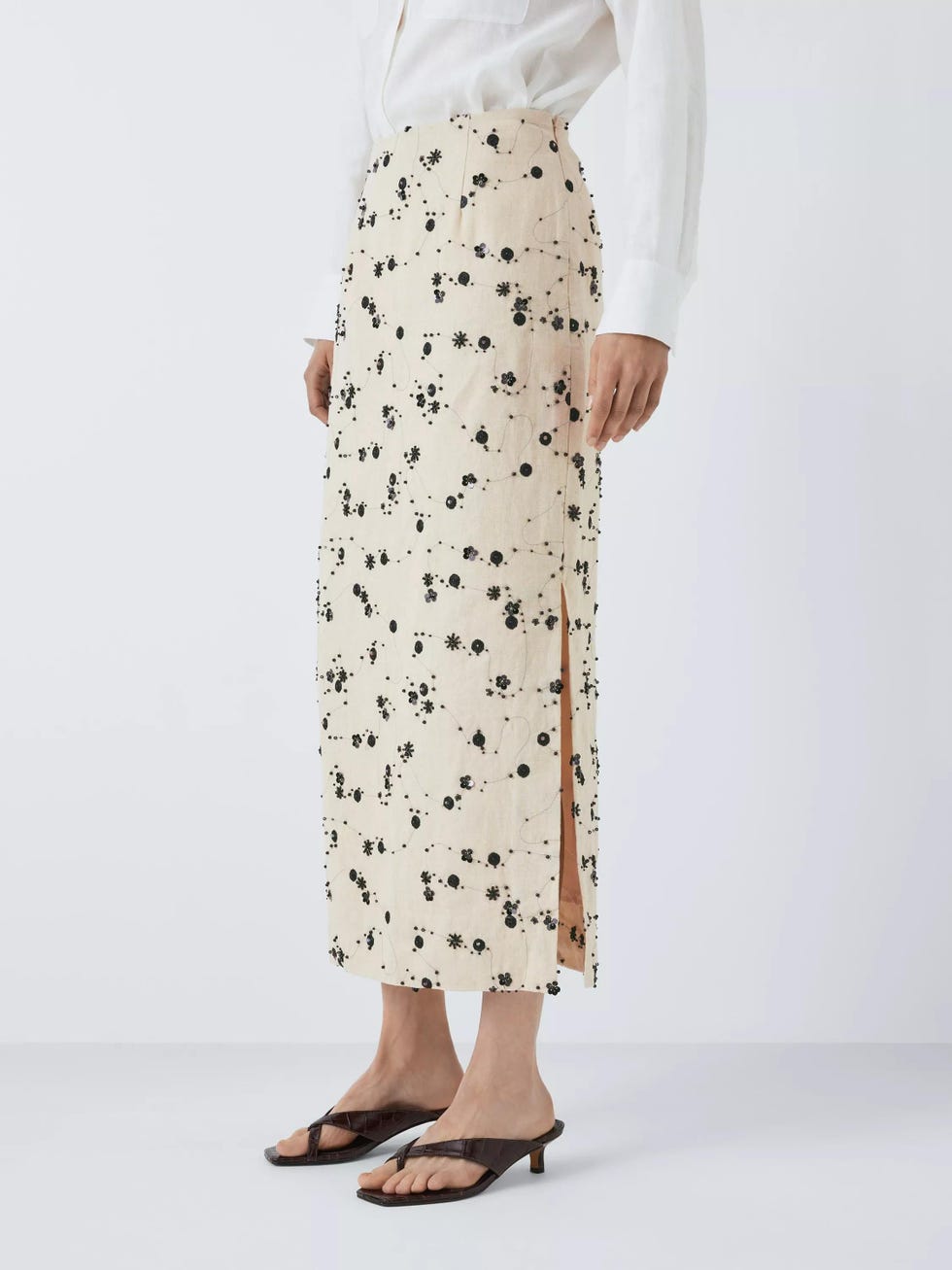 John Lewis Embellished Pencil Skirt