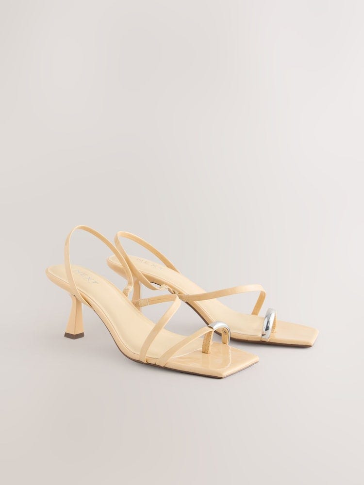 Buttermilk Yellow Heeled Sandals