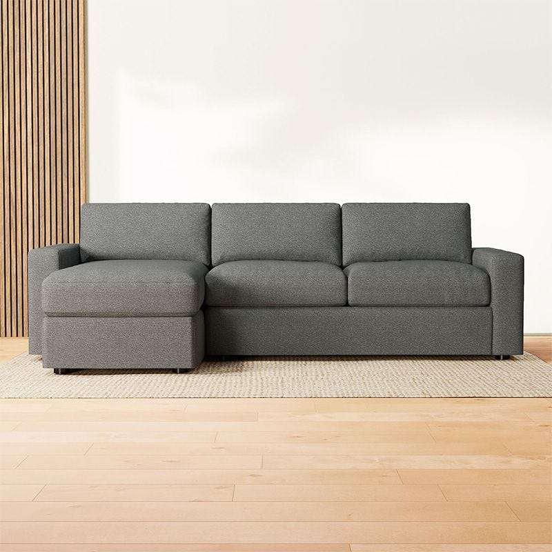 Urban 2-Piece Sleeper Sectional w/ Storage Chaise