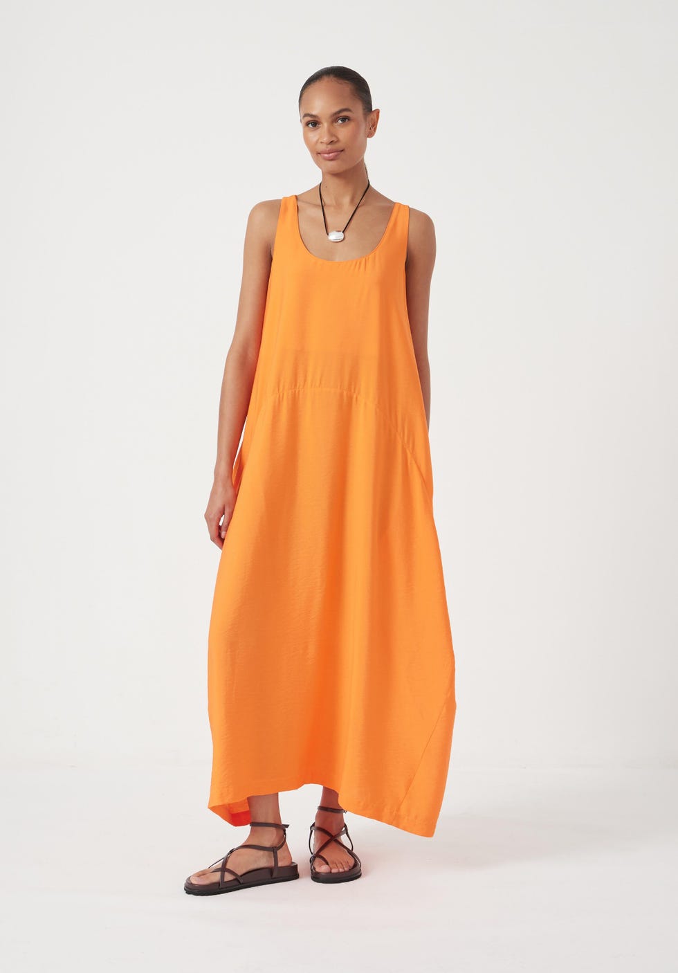 Liddie air flow barrel tank dress