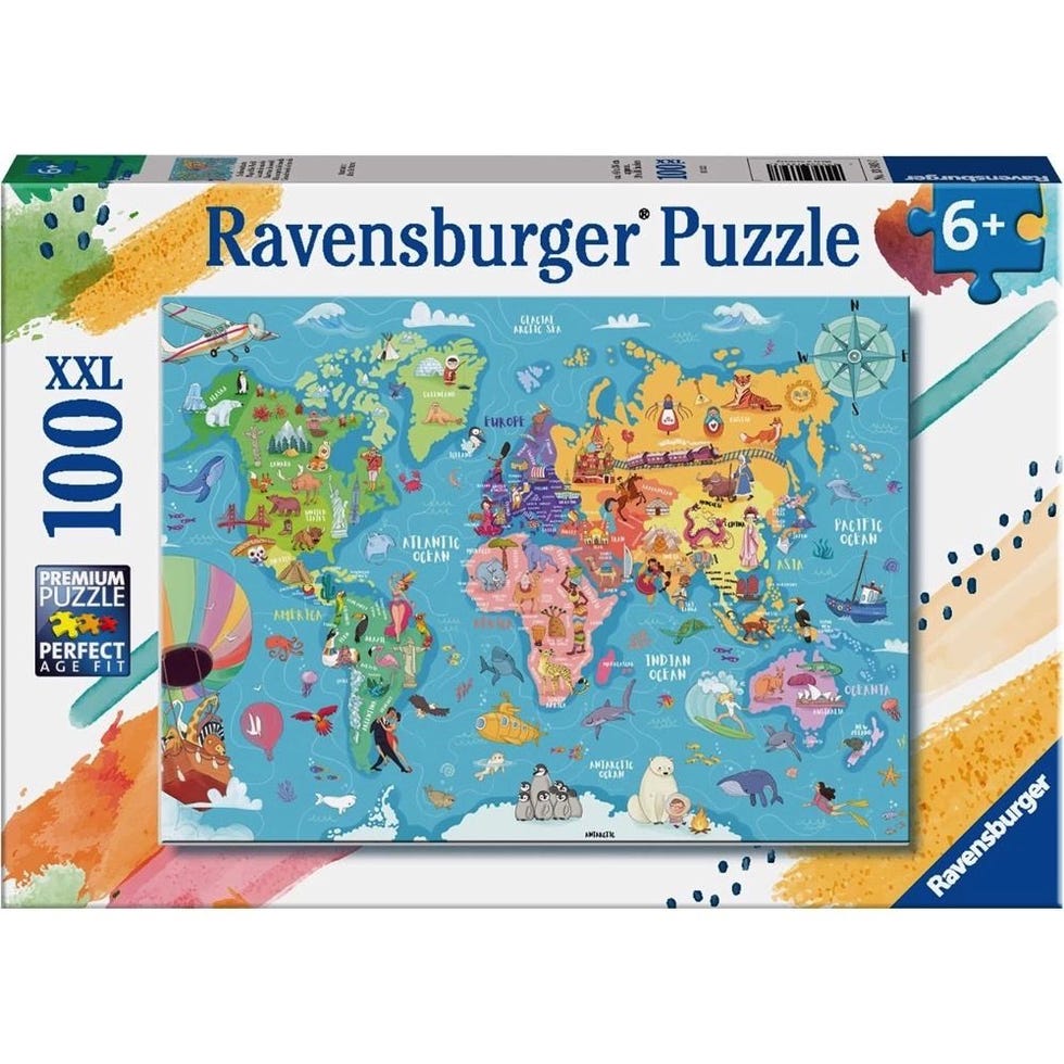 Map of the World 100-Piece Jigsaw Puzzle