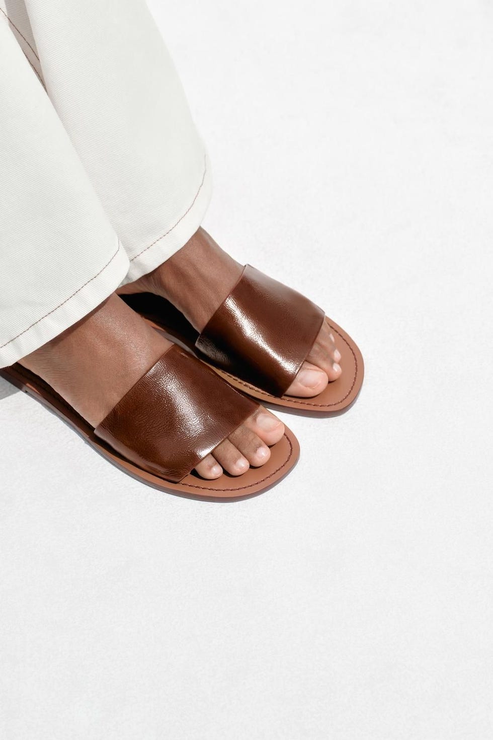 Soft Leather Vamp Sandal
