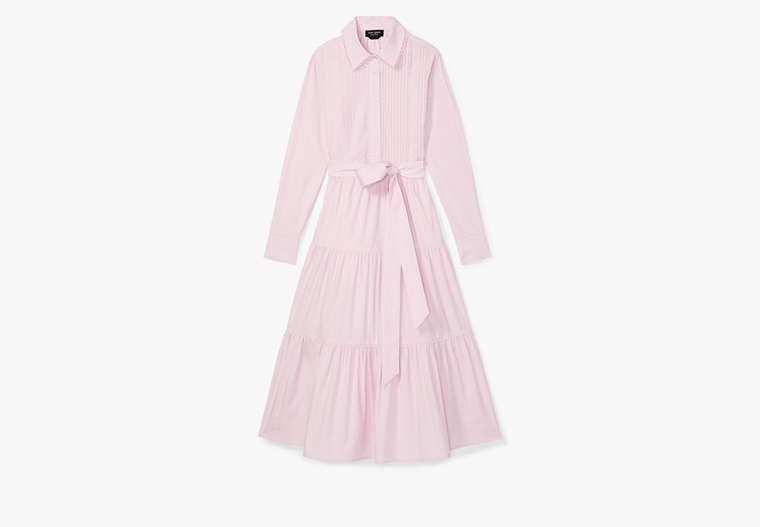 Pintuck Tiered Shirt Dress, £395
