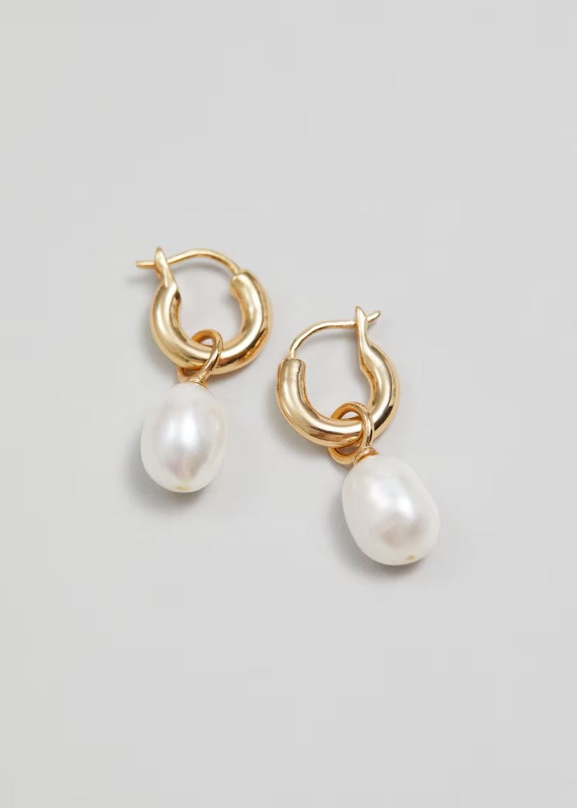 & Other Stories Freshwater Pearl Hoops