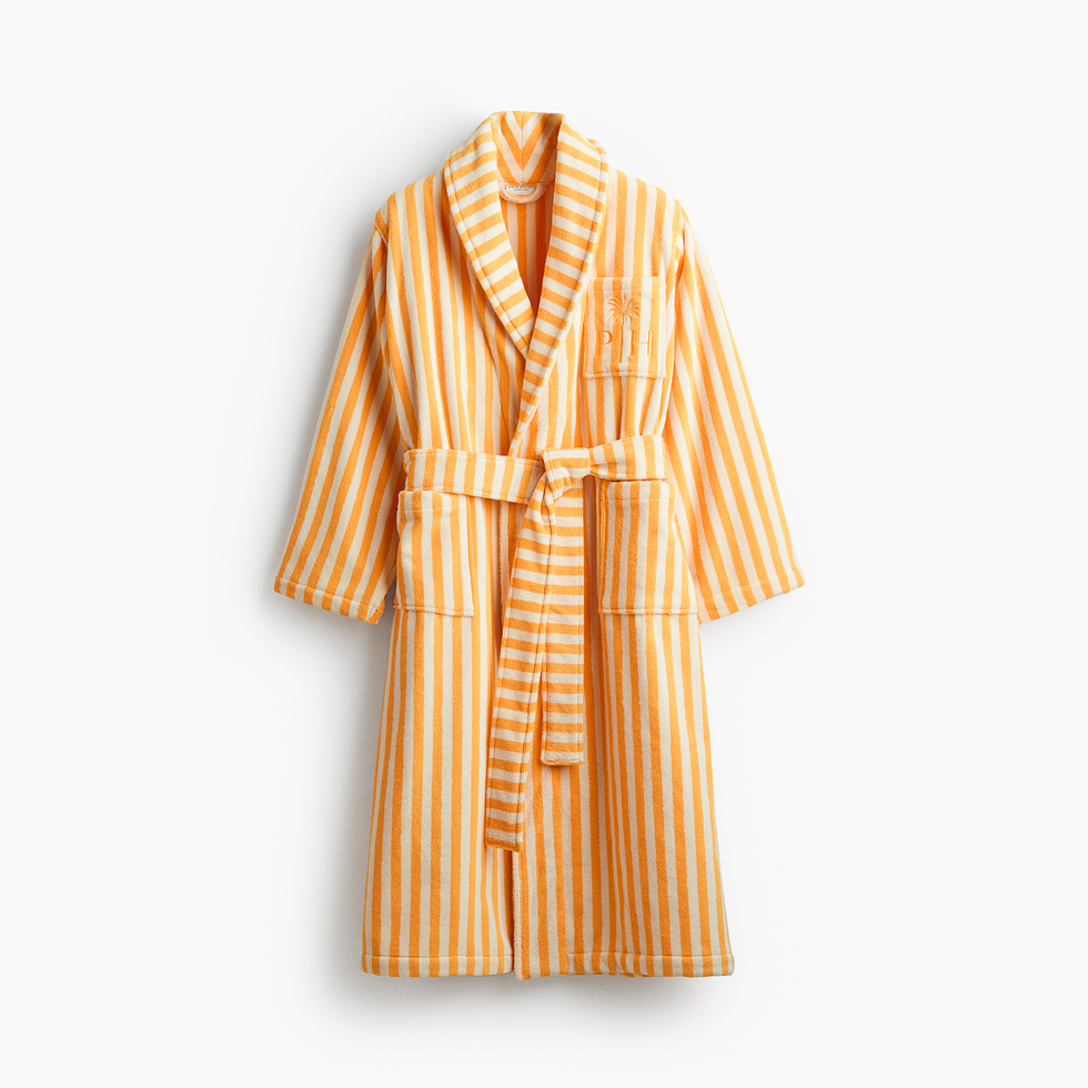 Striped Cotton Terry Robe