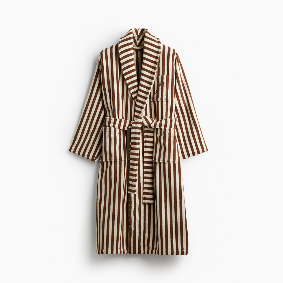 Striped Cotton Terry Robe