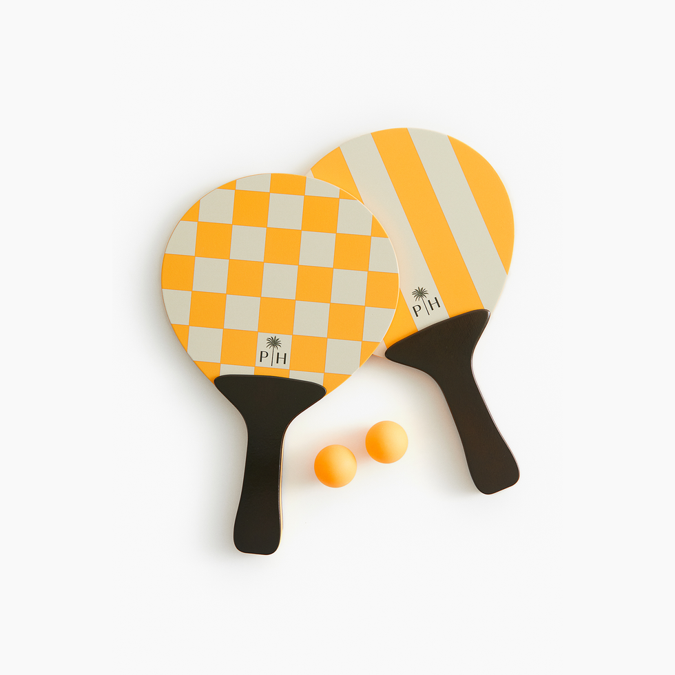 Wooden Beach Tennis Set