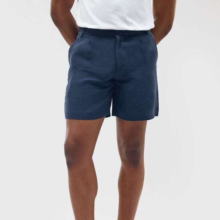 Pleated Linen Shorts Pleated Linen Shorts