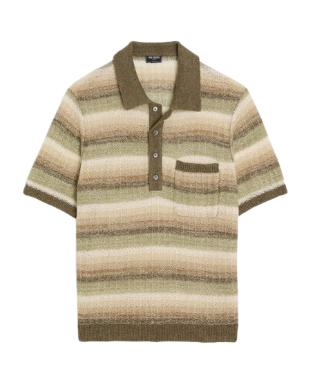 Linen Sweater Polo