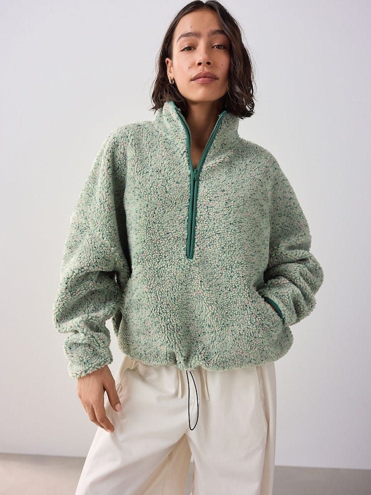 Teddy Borg Quarterzip Fleece Sweatshirt