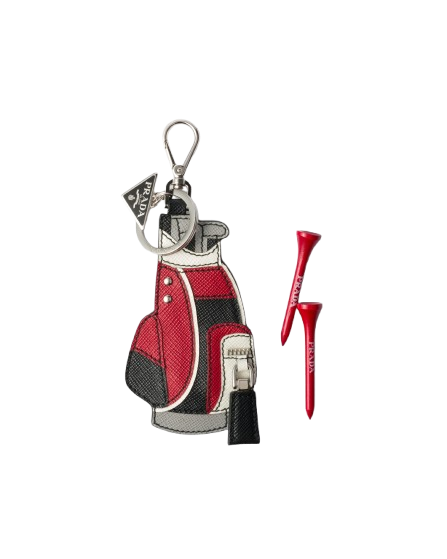 Saffiano Leather Golf Tee Charm