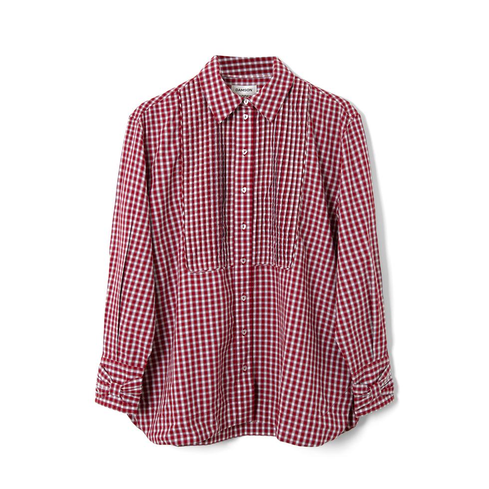 Michelle Cherry Gingham-overhemd