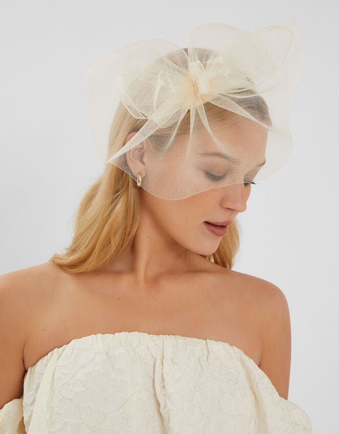 Mini Crin Fascinator Ivory