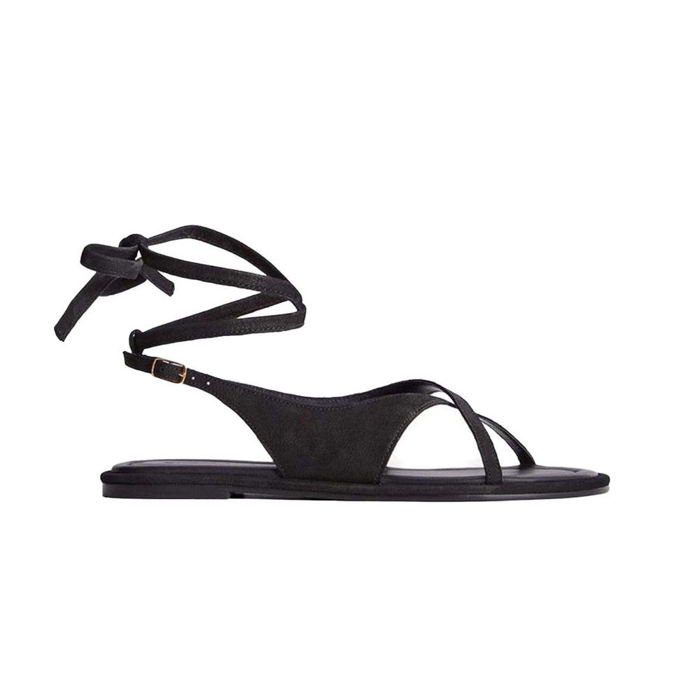 Leather Crisscross Sandal