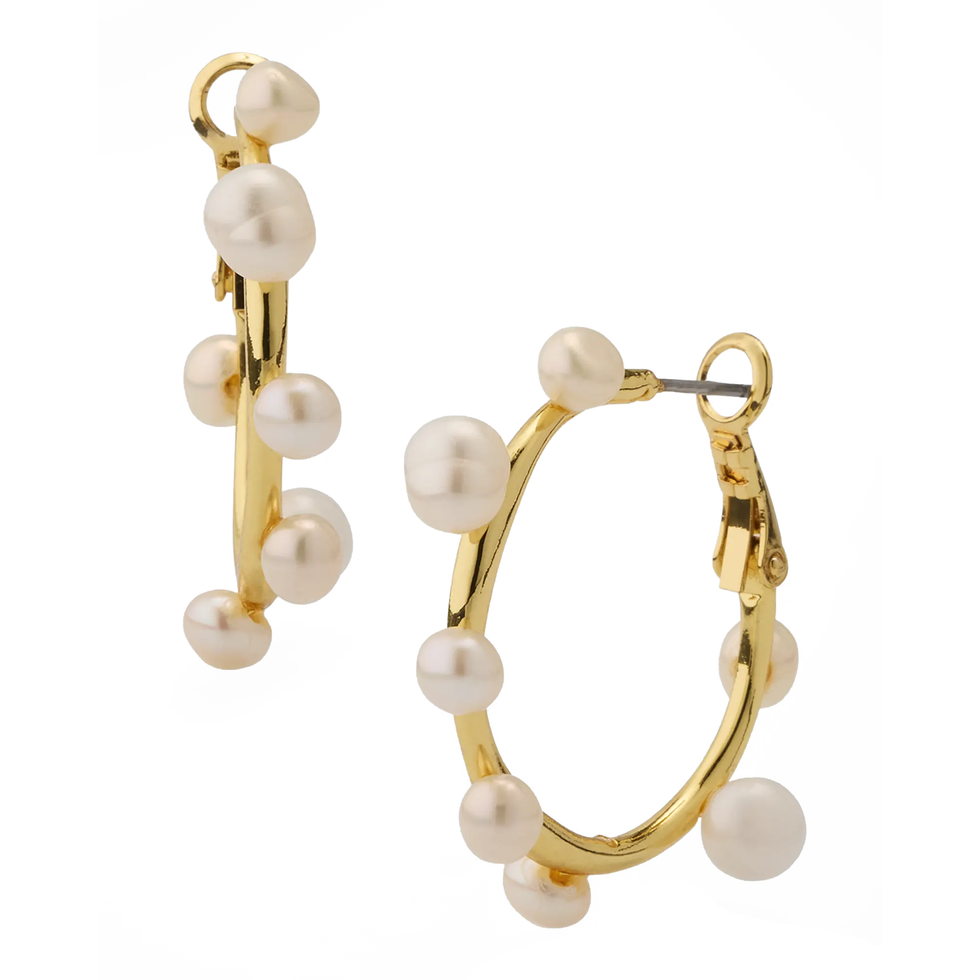 Mini Isla Parel Hoop Oorbellen