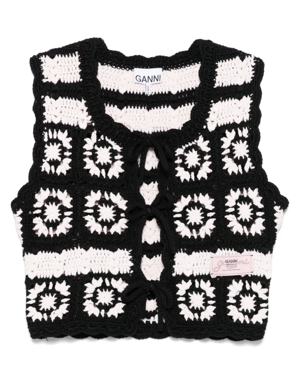 Cotton Crochet Vest