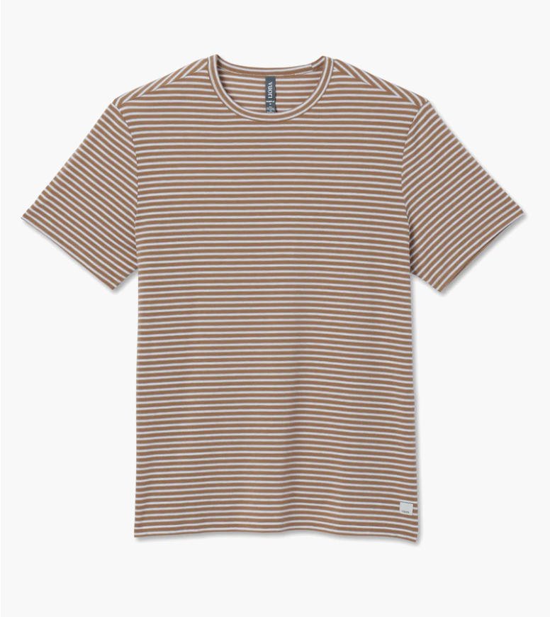 Short-Sleeved Current Stripe T-shirt