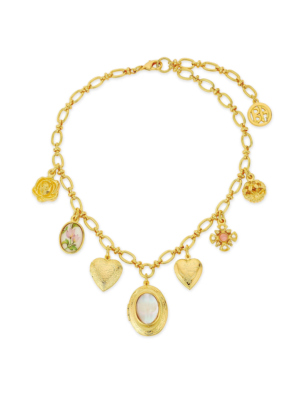 Gold-Plated Charm Necklace