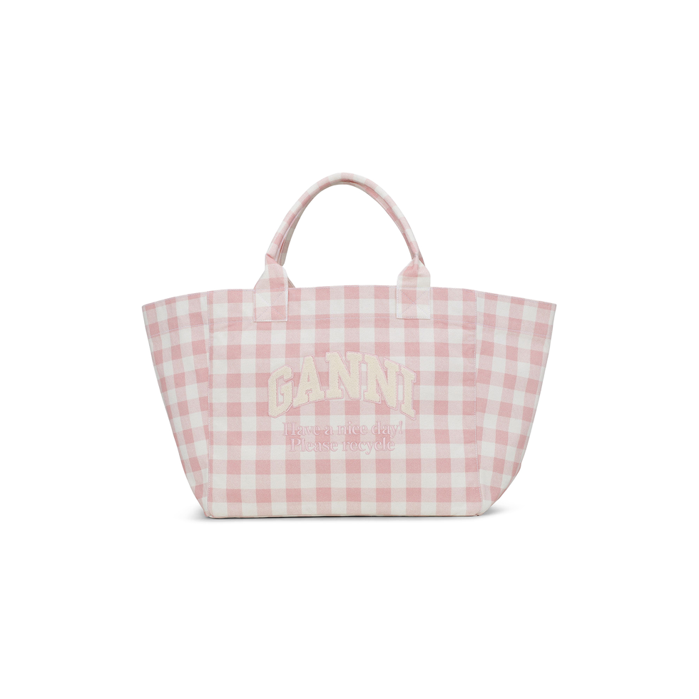 XXL Vichy Check Tote