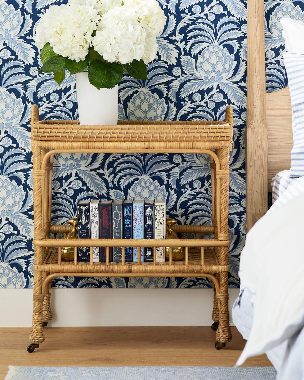 South Seas Rattan Side Cart