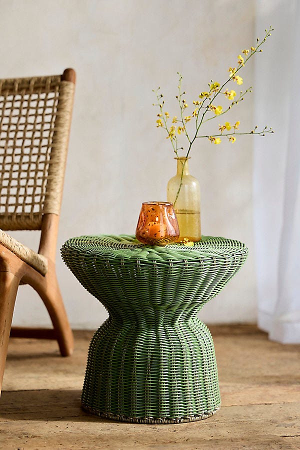 All Weather Wicker Side Table