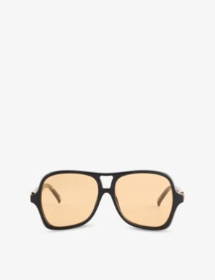 Fortune Teller Aviator-Frame Sunglasses