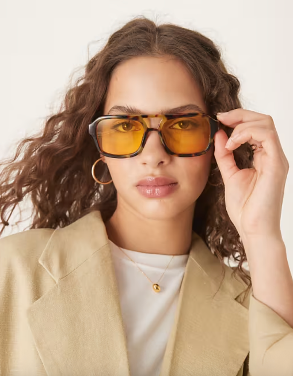 ASOS Design Aviator Sunglasses 